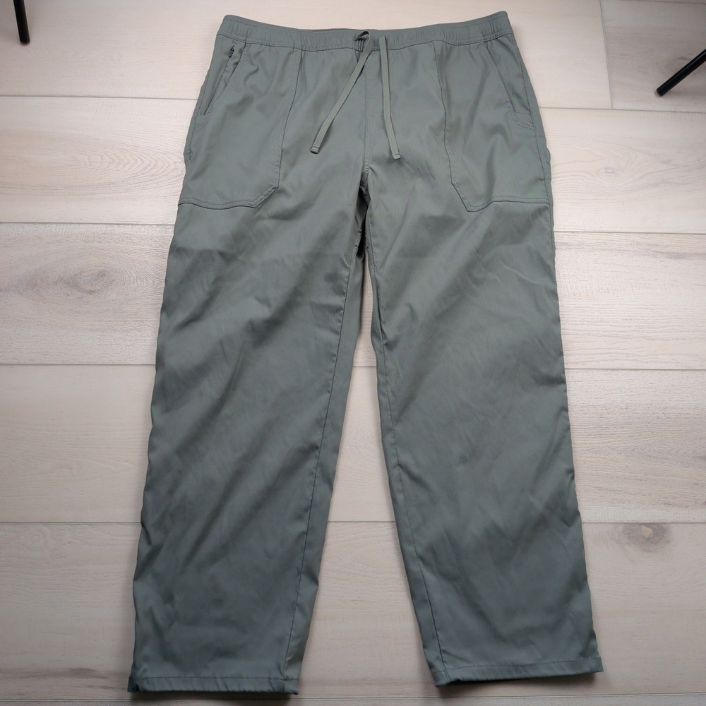Prana Stretch Zion Field Pants Mens XXL 30 Hiking Sage Green Nylon 2082351
